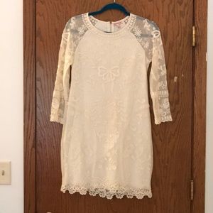 Juicy Couture 3/4 sleeve lace dress